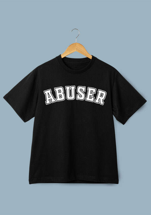 ABUSER Art Black T-Shirt for Men 1