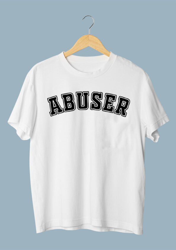 ABUSER Art White T-Shirt for Men 1