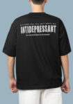 ANTIDEPRESSANT Men's Black T-shirt