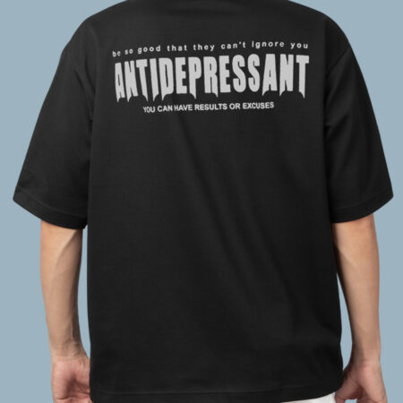 ANTIDEPRESSANT Men's Black T-shirt