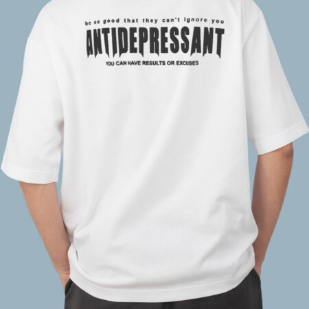 ANTIDEPRESSANT Men's white T-shirt