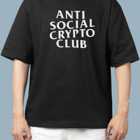 Anti Social Crypto Club Black T-shirt For Men