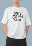 Anti Social Crypto Club White T-shirt For Men