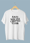 Anti Social Crypto Club White T-shirt For Men