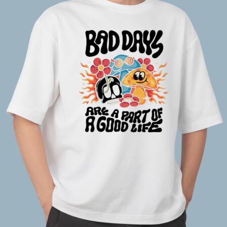 Bad Days White T-Shirts for Men