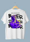 Bigger Stronger Better Black T-Shirt For Men