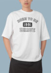 Born To Be 1991 Brave White T-shirt For Men