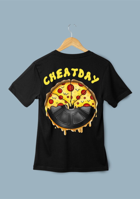 CHEATDAY Oversized BlackT-Shirt For Men 1