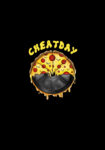 CHEATDAY Oversized Black T-Shirt For Men