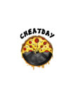 CHEATDAY Oversized Black T-Shirt For Men