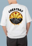 CHEATDAY Oversized Black T-Shirt For Men