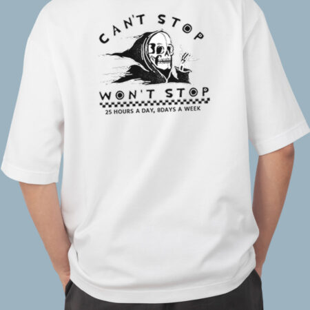 Can't Stop Won't Stop Men's White T-shirt
