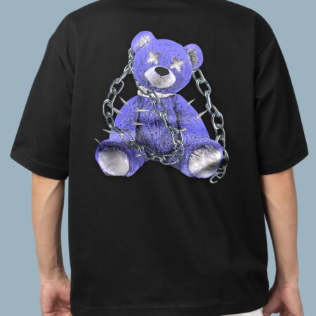 Chained Bear Black T-Shirt for Men