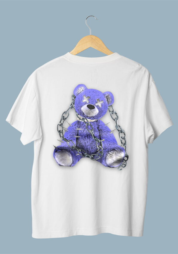 Chained Bear White T-Shirt for Men 1