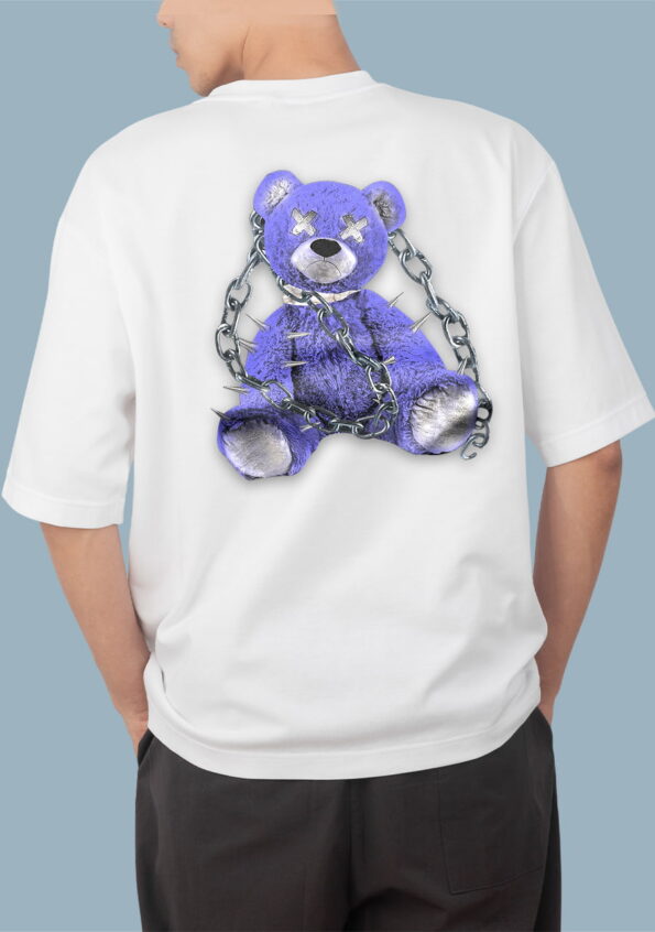 Chained Bear White T-Shirt for Men