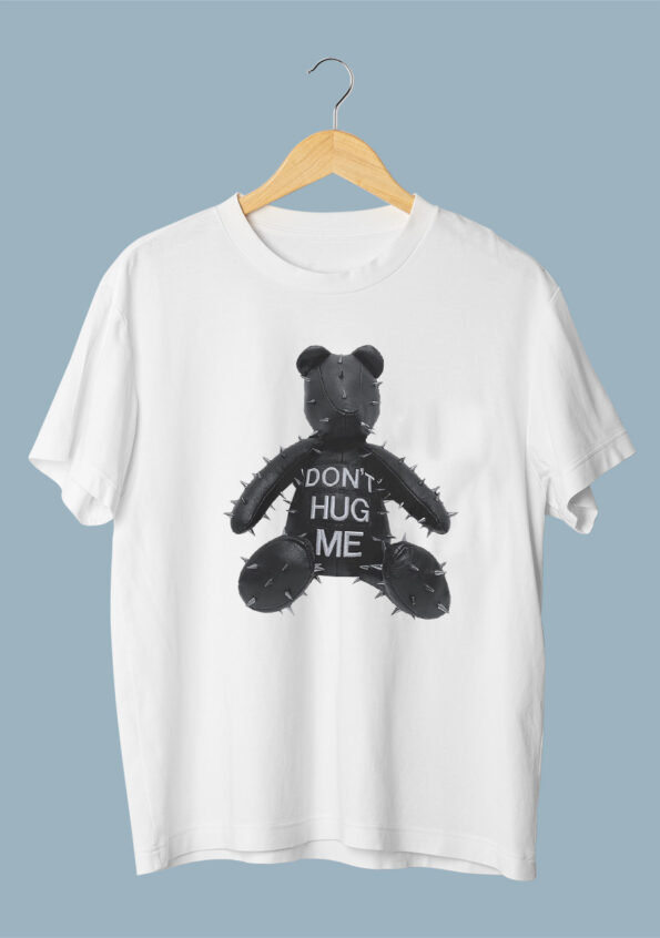 DON'T HUG ME Men's White T-Shirt 1