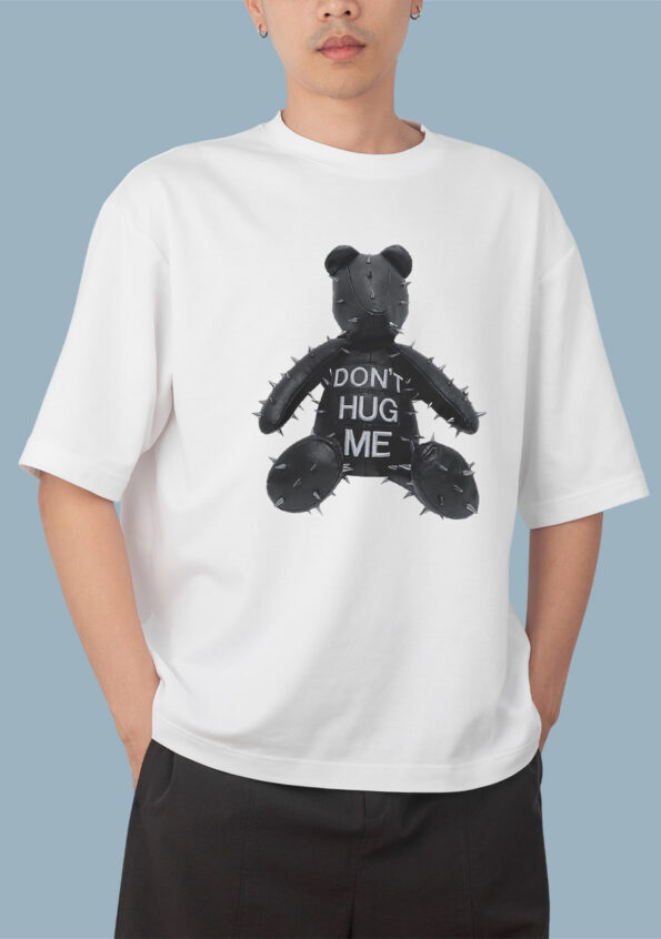 DON'T HUG ME Men's White T-Shirt