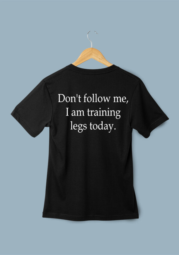 Dont Follow Me Black T-shirt for Men 1