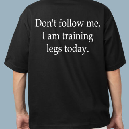 Dont Follow Me Black T-shirt for Men