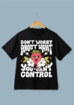 Dont Worry Black T-Shirt For Men 1