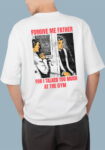 Forgive Me Father For I Talked Too Much At The Gym Black Oversized T-shirt for Men