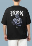 IRON Oversized Men’s Black T-shirt