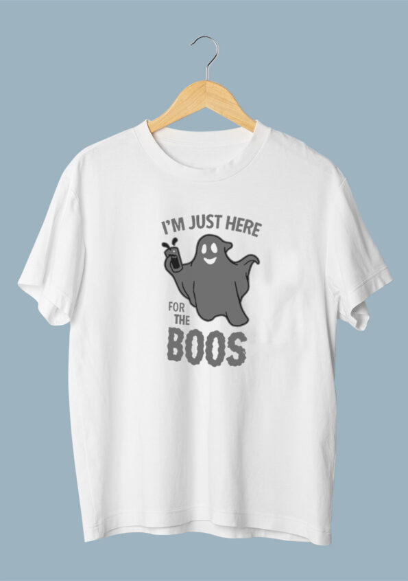 I'm Just Here For The Boos White T-shirt For Men 2