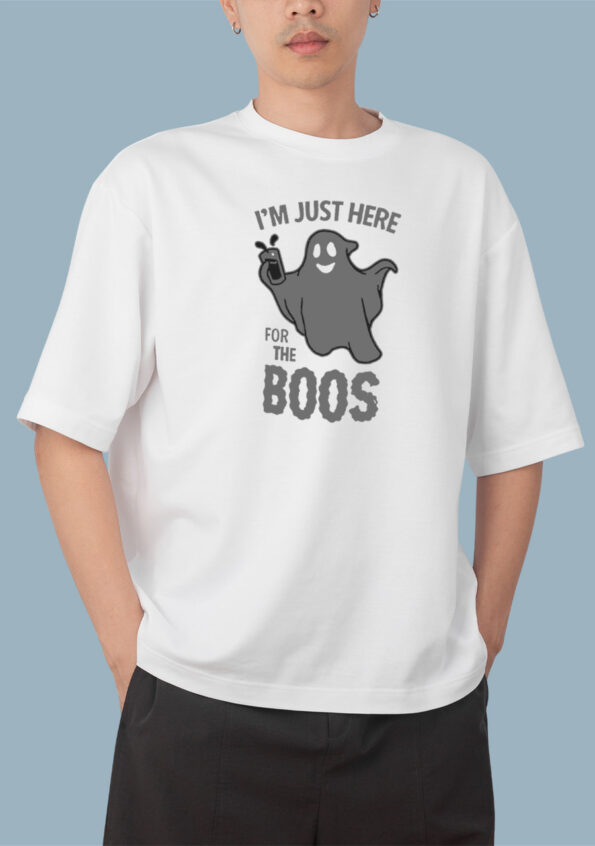 I'm Just Here For The Boos White T-shirt For Men