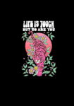 Life is tough Black T-shirt for Men 1