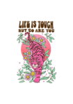 Life is tough Black T-shirt for Men 1