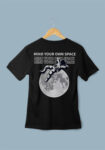 Mind Your Own Space Black T-Shirt For Men