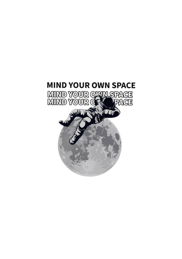 Mind Your Own Space T-Shirt For Men White