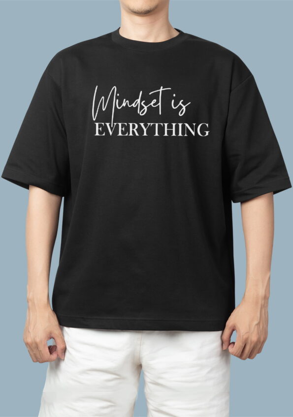 Mindset Is Everything Black T-shirt For Men