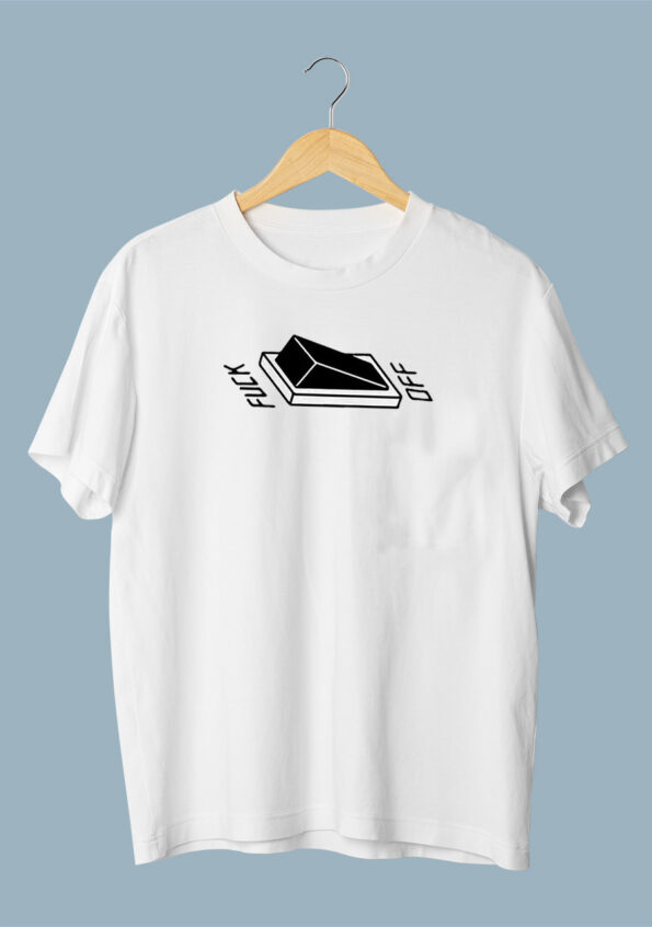 New Fuck Off Men's White T-Shirt 1