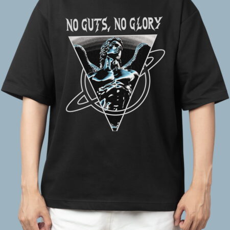 No Guts No Glory Black T-Shirts for Men