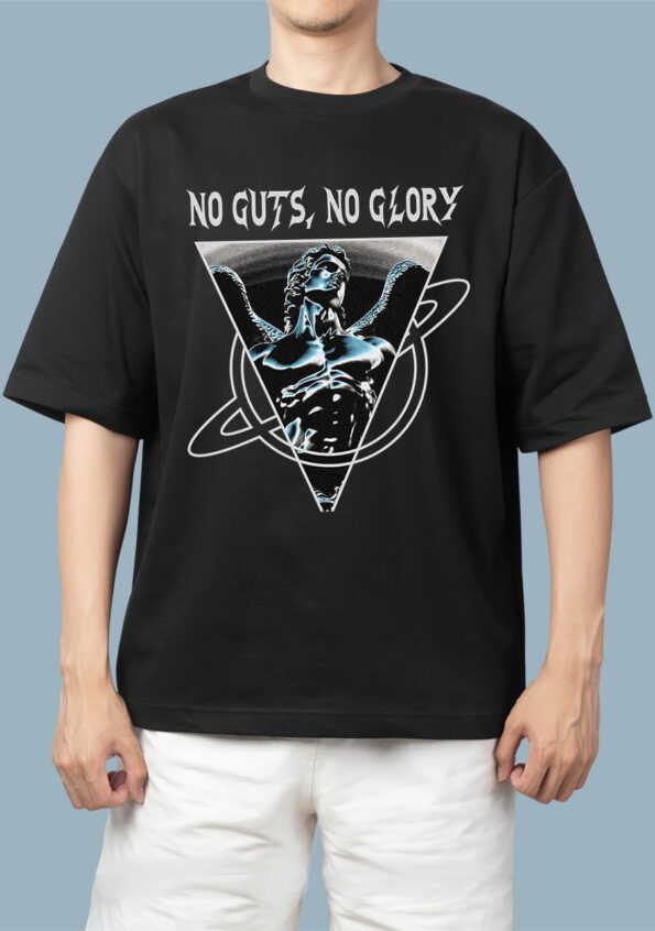 No Guts No Glory Black T-Shirts for Men