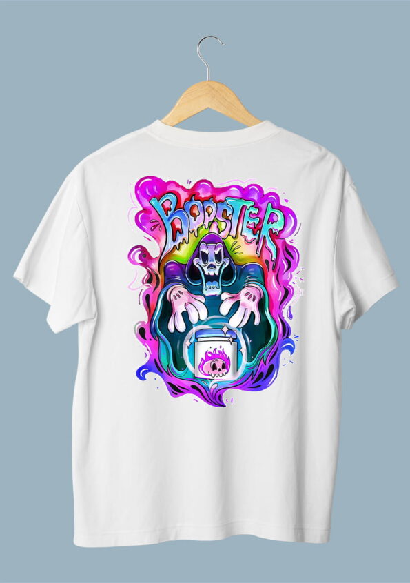 Scary Booster White T-Shirt For Men 1