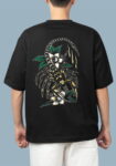 Scorpio In Flower Black T-shirt For Men
