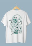 Scorpio In Flower Black T-shirt For Men