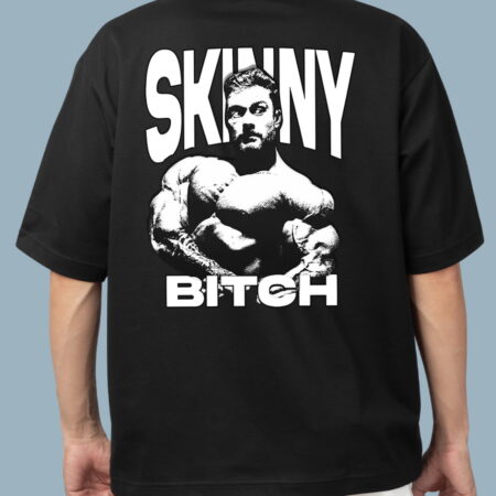 Skiny Bitch Oversized Black T-Shirt For Men