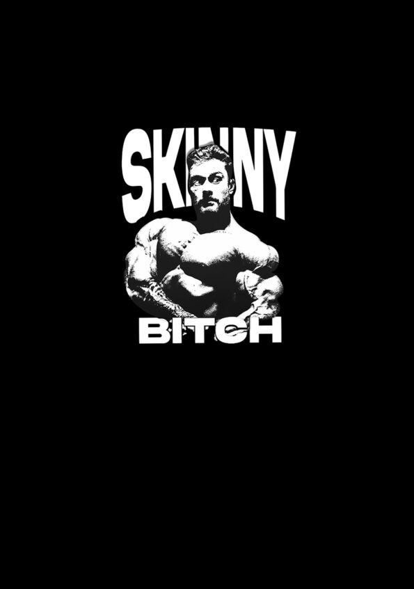 Skiny Bitch Oversized T-Shirt For Men Blck