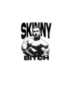 Skiny Bitch Oversized Black T-Shirt For Men