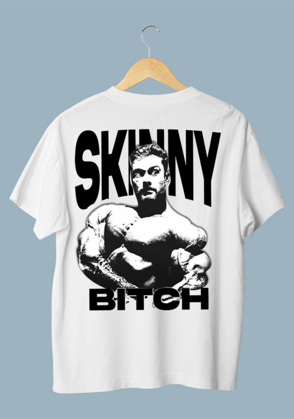 Skiny Bitch Oversized White T-Shirt For Men 1