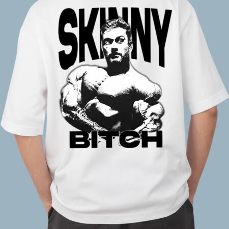 Skiny Bitch Oversized White T-Shirt For Men