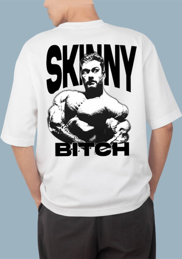 Skiny Bitch Oversized White T-Shirt For Men