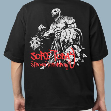 Sore Today Over sized Black T-Shirt for Men