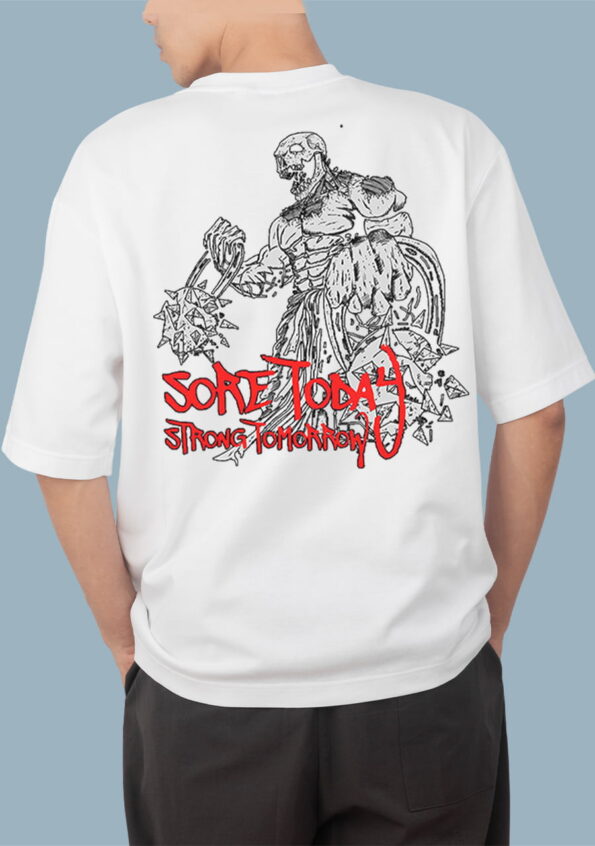 Sore Today Over sized White T-Shirt for Men