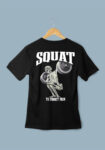 Squat to Forget Pain White T-Shirt For Men