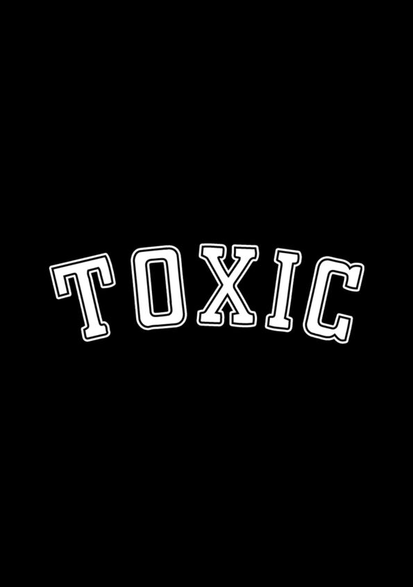 TOXIC Men's T-shirt Black Logo