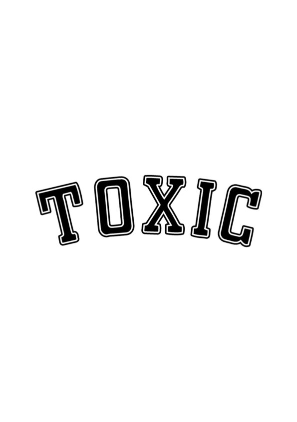 TOXIC Men's T-shirt White Logo